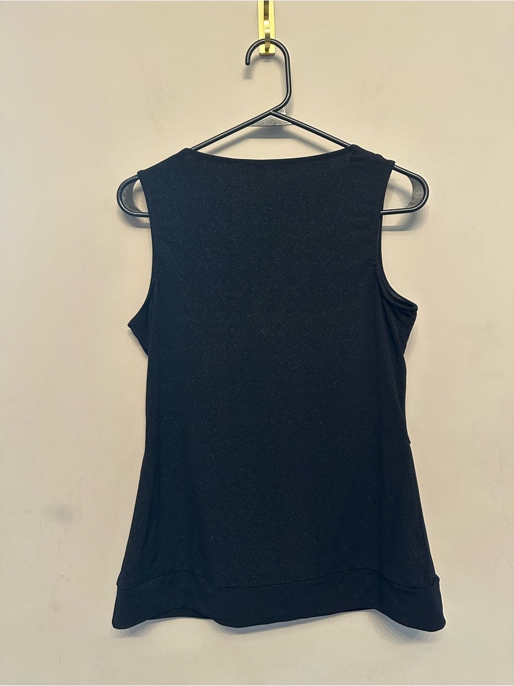 Vintage Y2K Bisou Bisou Black Sleeveless V-Neck Tank with Decorative Buckle L - Picture 5 of 6